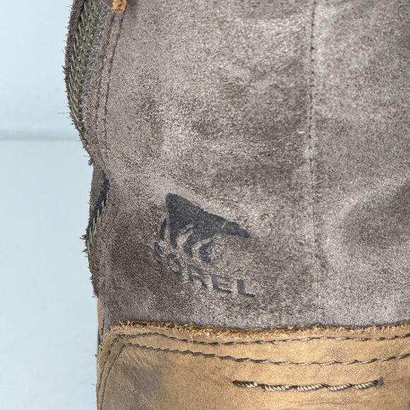 SOREL Boots Womens Sz 8 Tan Emelie Foldover Quarry Shear Lined Waterproof rustic - Picture 3 of 10